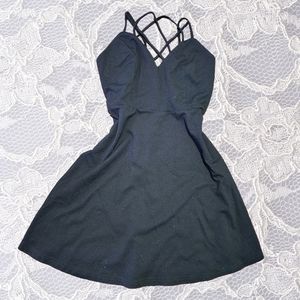 Black strappy skater dress from Sirens